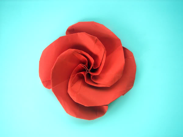 origami rose